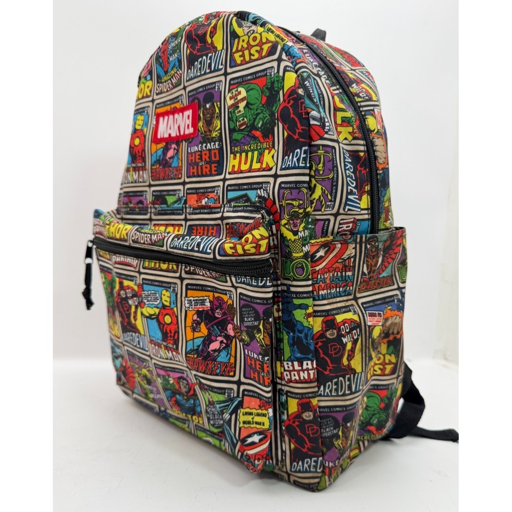 Marvel Comics Retro Comic Cover AOP Backpack Multicolor Spider-Man Hulk Unisex